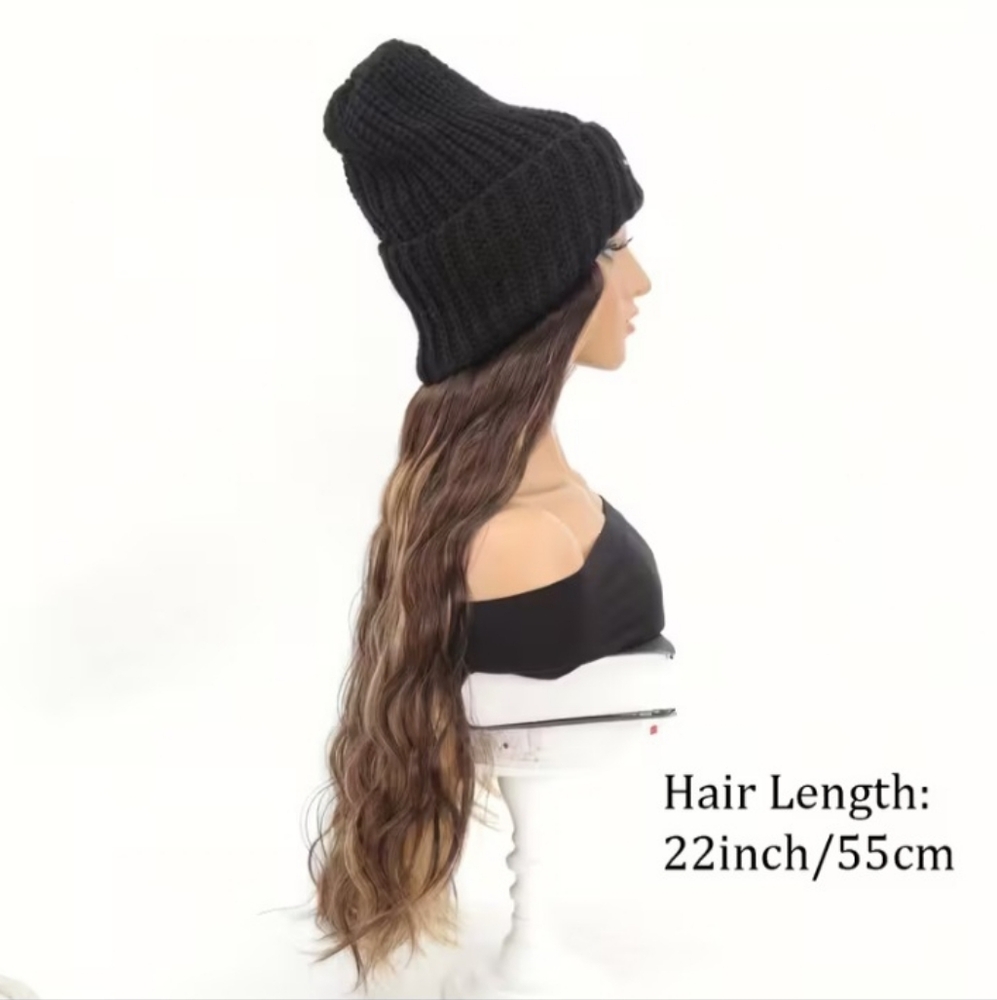 Beanie Hat Wig - Picture 2 of 5